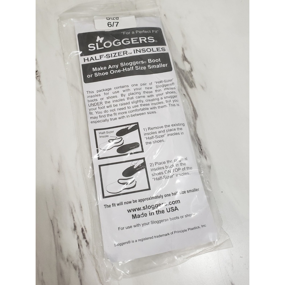 NEW - WOMENS SLOGGERS Clog 6/7 Half-Size Insoles Inserts‎